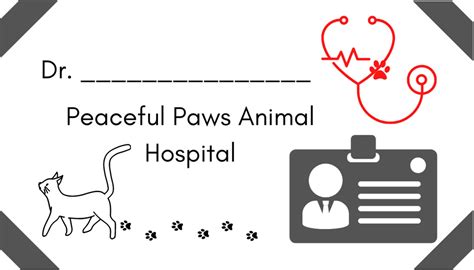 Free Printable Veterinary Name Badge